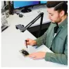 Hama 700 II Lampka pierścieniowa, Mikrofon, Kamera internetowa, Aparat, Telefon komórkowy/Smartfon, Tablet/UMPC Czarny