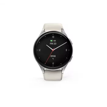 Hama Smartwatch 8900 3,35 cm (1,32 cala) AMOLED 42 mm cyfrowy 466 x 466 pikseli ekran dotykowy srebrny GPS (satelitarny)