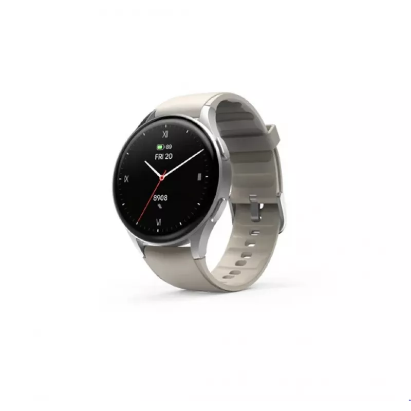 Hama Smartwatch 8900 3,35 cm (1,32 cala) AMOLED 42 mm cyfrowy 466 x 466 pikseli ekran dotykowy srebrny GPS (satelitarny)
