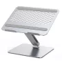Stojak na laptop UGREEN 40291 Srebrny aluminiowy, maks. wysokość 20,1 cm, zakres nachylenia 0–180°, podkładka 280×223 mm, do laptopów 17,3 cala