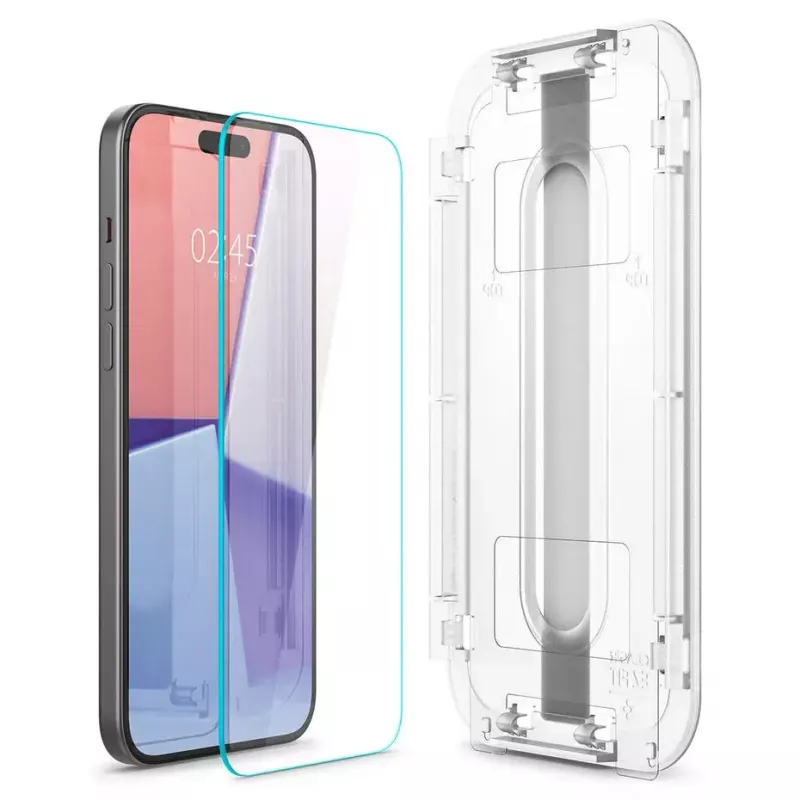 Spigen iPhone 15 Glas.tR EZ Fit Szkło hartowane na ekran przezroczyste