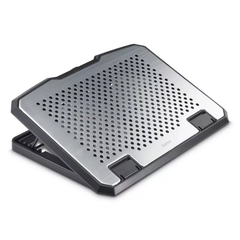 Hama Aluminiowa podstawka chłodząca pod laptop 39,6 cm (15,6 cala) Czarna