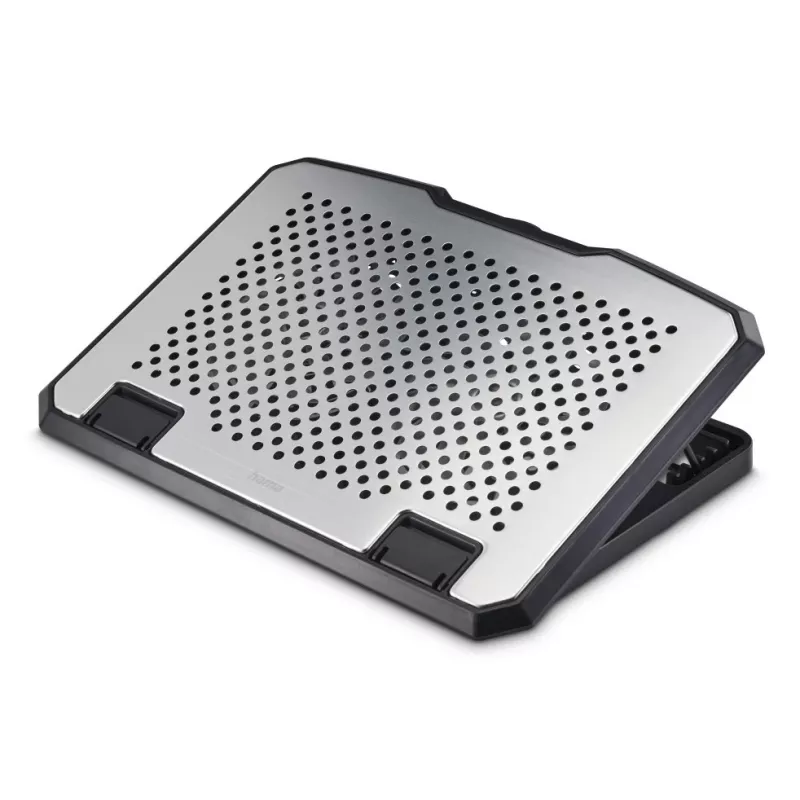 Hama Aluminiowa podstawka chłodząca pod laptop 39,6 cm (15,6 cala) Czarna