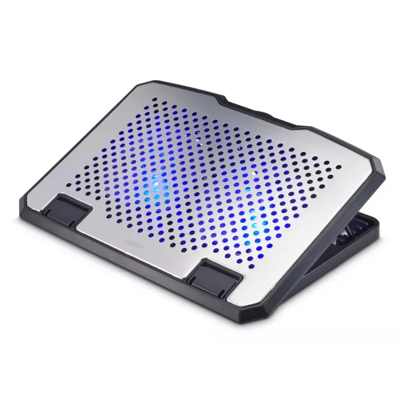 Hama Aluminiowa podstawka chłodząca pod laptop 39,6 cm (15,6 cala) Czarna
