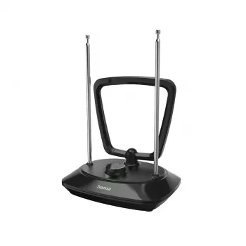 Antena wewnętrzna Hama Classic kabel 2 m czarna 105x150x195mm