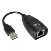 Techly IUSB-EXTENDTY5 adapter złącza kabla USB RJ-45 Czarny