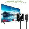 Adapter przejściówka Techly HDMI na VGA czarny 0,1 m 1920x1200 60 Hz