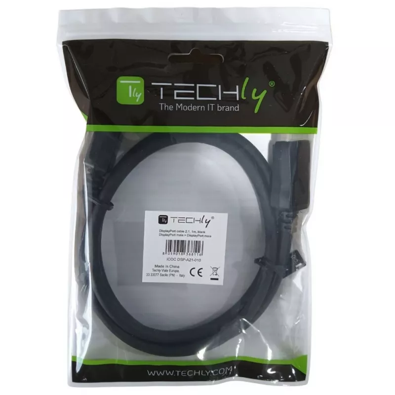 Kabel DisplayPort Techly ICOC DSP-A21-030 3 m Czarny