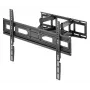 Uchwyt ścienny do telewizora i monitora Manhattan Full Motion 1 ekran 37-65 Czarny VESA 100x100 do 600x400mm Maks. 40kg