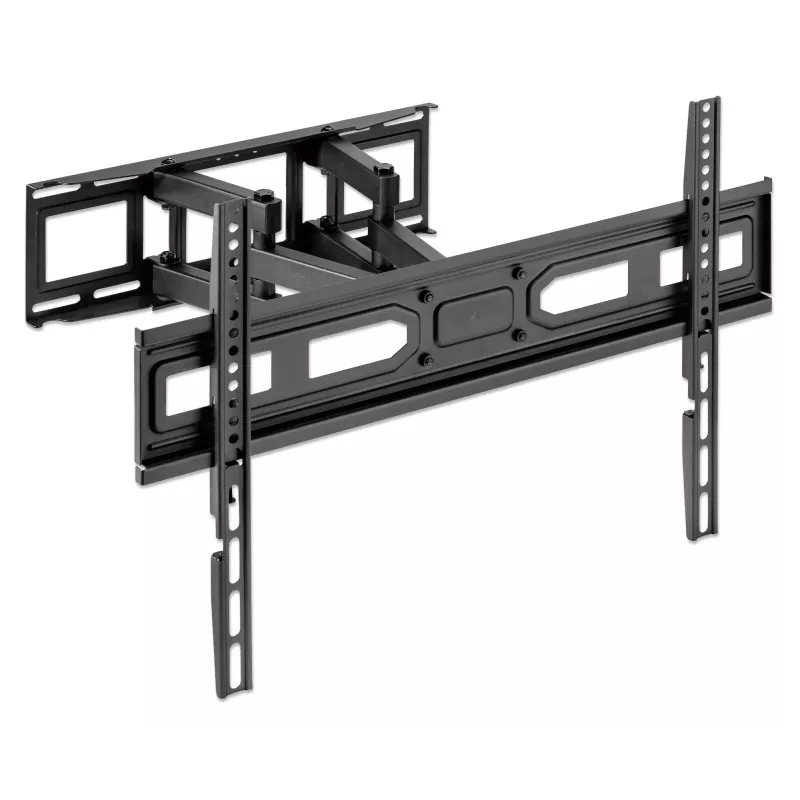 Uchwyt ścienny do telewizora i monitora Manhattan Full Motion 1 ekran 37-65 Czarny VESA 100x100 do 600x400mm Maks. 40kg