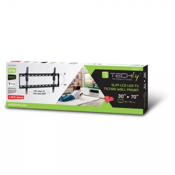 Techly ICA-PLB 261L Uchwyt/stojak do telewizora 177,8 cm (70 cali) Czarny