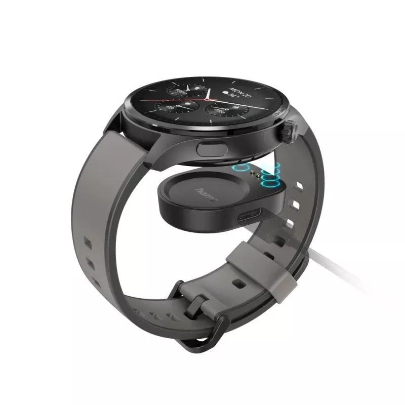 Hama 9000 3.63 cm (1.43 inch) AMOLED 52 mm Cyfrowy Ekran Dotykowy Antracytowy GPS (satelitarny)