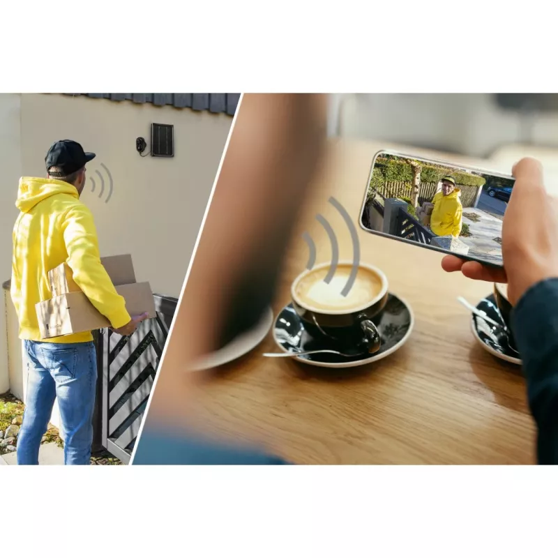 Kamera IP bezpieczeństwa Hama 00176648 zewnętrzna bezprzewodowa czarna 1080p