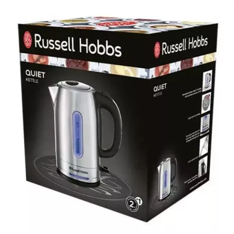 Czajnik elektryczny Russell Hobbs 1,7 l 2400 W stal nierdzewna, wskaźnik poziomu wody, podstawa obrotowa 360°