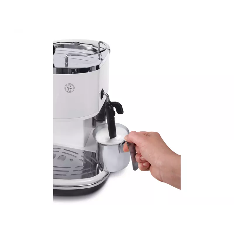 Ekspres do kawy De’Longhi ECO 311.W — ręczny 15 bar, zbiornik na wodę 1,4 l, 2 filiżanki, podgrzewanie, blatowy