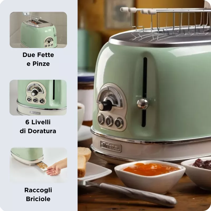 Ariete 0155/04 6 2 kromki 810 W Zielony
