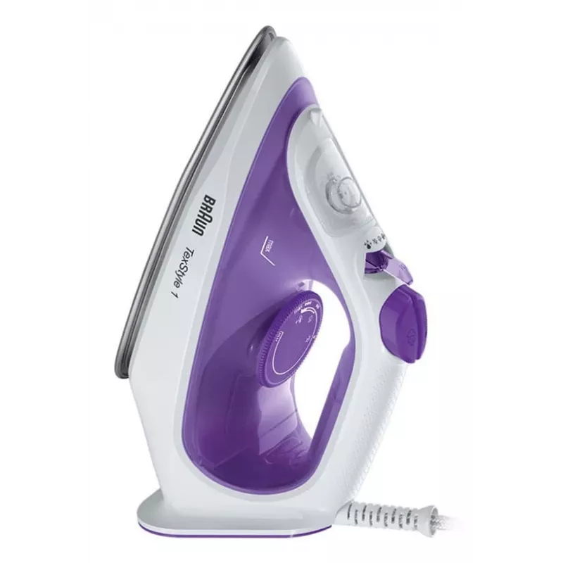 Braun TexStyle 1 SI 1080 żelazko parowo-suche Ceramiczna stopa 2000 W Czarny, Fioletowy
