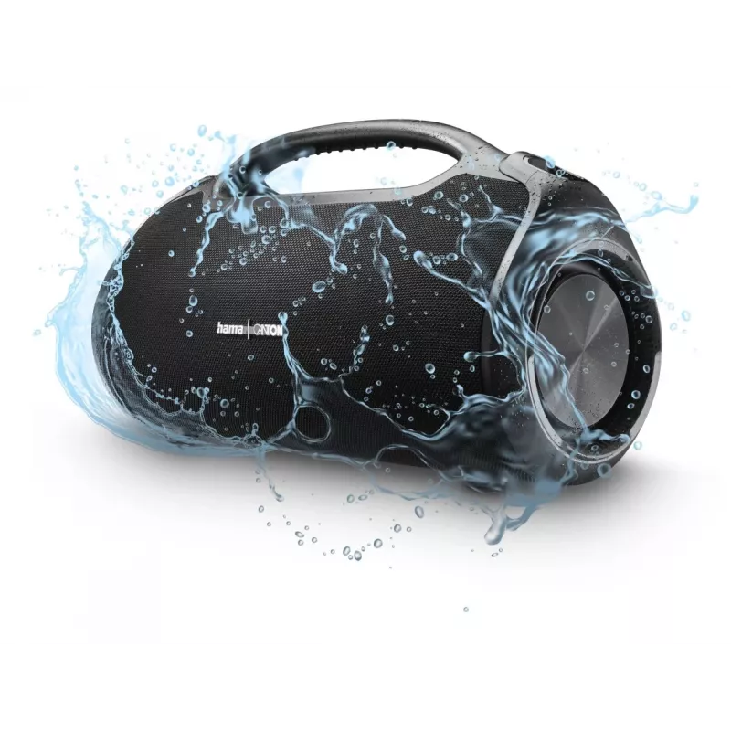 Głośnik imprezowy HAMA UltiMate Pro 120 W, bezprzewodowy Bluetooth, wodoodporny, wbudowany akumulator, ładowanie USB-C