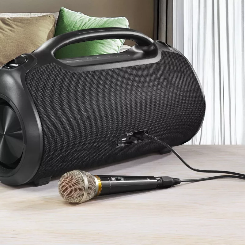 Głośnik imprezowy HAMA UltiMate Pro 120 W, bezprzewodowy Bluetooth, wodoodporny, wbudowany akumulator, ładowanie USB-C