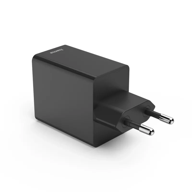 Hama 00201990 ładowarka do urządzeń mobilnych Zestaw słuchawkowy, Powerbank, Smartfon, Tablet Czarny AC Szybkie ładowanie Wewnętrzna