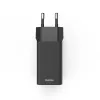 Hama 00201990 ładowarka do urządzeń mobilnych Zestaw słuchawkowy, Powerbank, Smartfon, Tablet Czarny AC Szybkie ładowanie Wewnętrzna