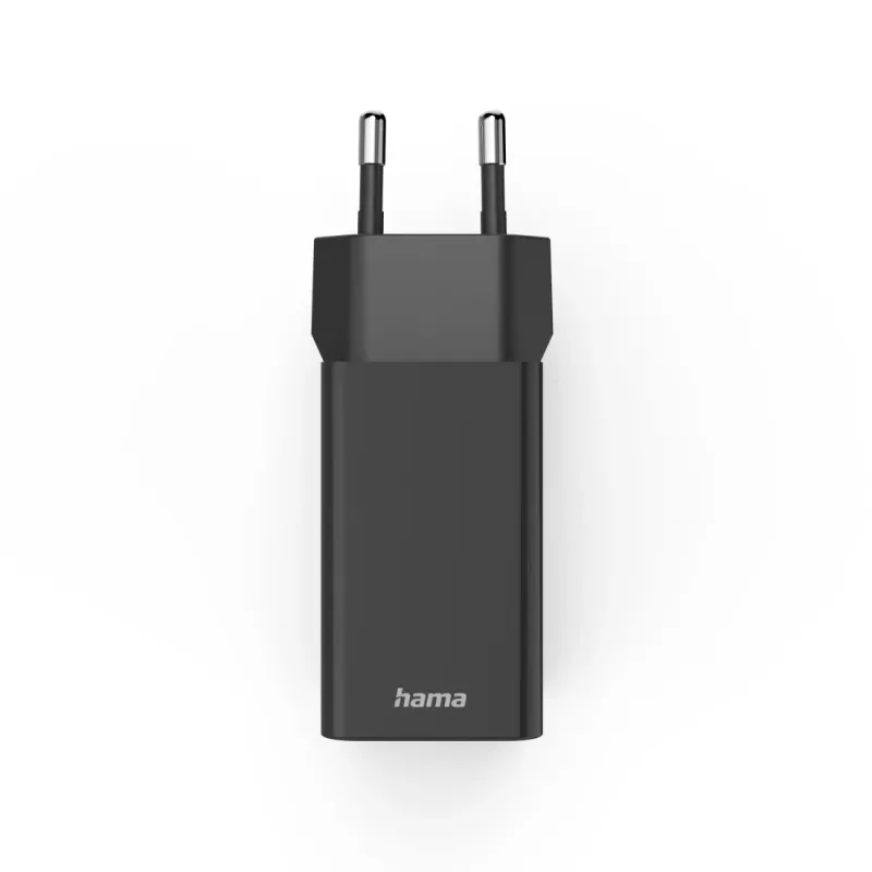 Hama 00201990 ładowarka do urządzeń mobilnych Zestaw słuchawkowy, Powerbank, Smartfon, Tablet Czarny AC Szybkie ładowanie Wewnętrzna