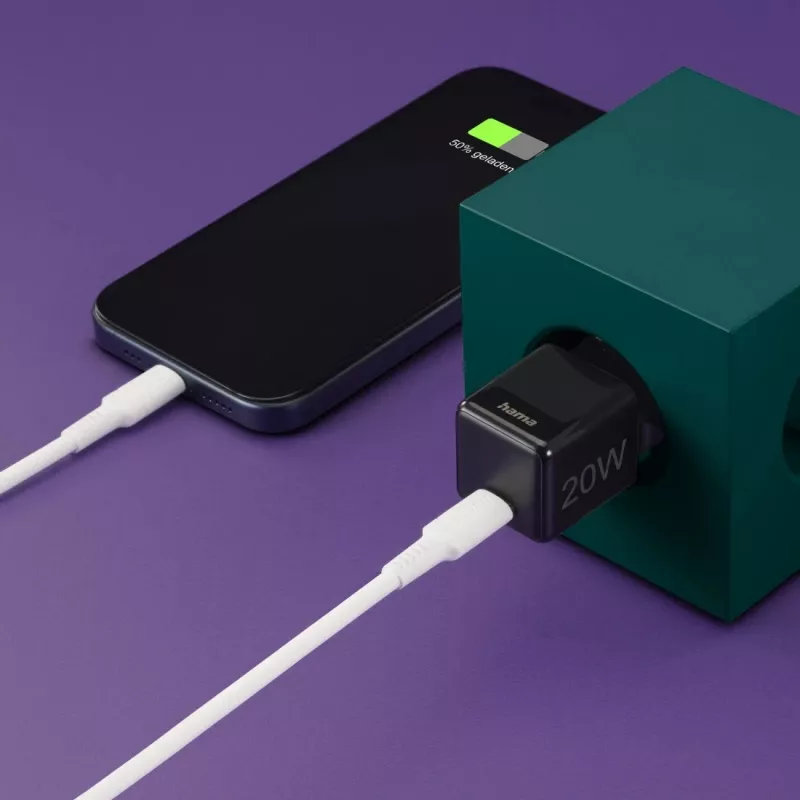 Hama 00201984 ładowarka do urządzeń mobilnych Smartfon Czarny AC Szybkie ładowanie Wewnętrzna