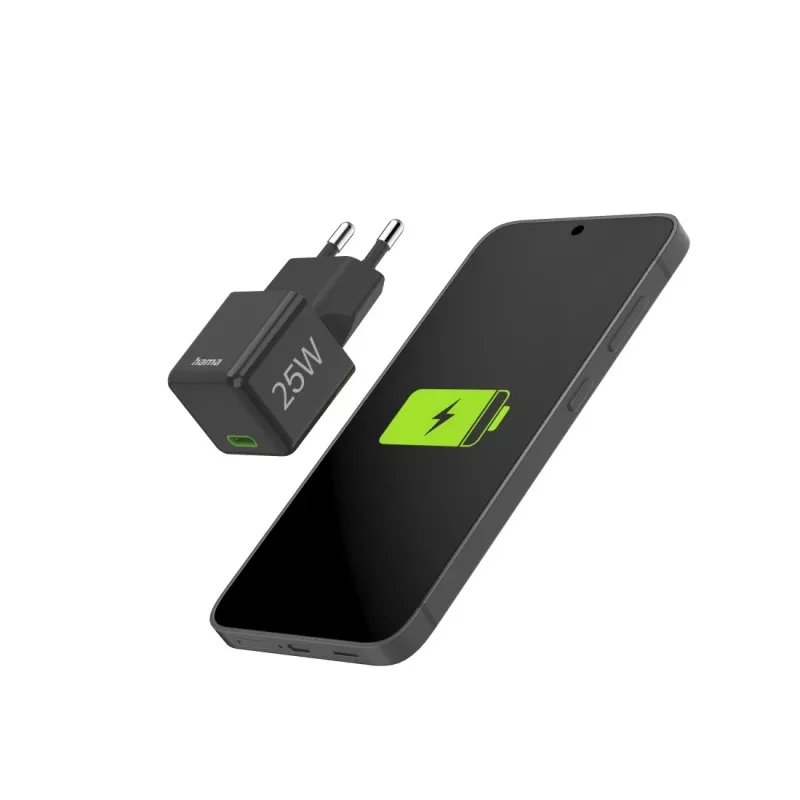 Hama 00201985 ładowarka do urządzeń mobilnych Smartfon Czarny AC Szybkie ładowanie Wewnętrzna