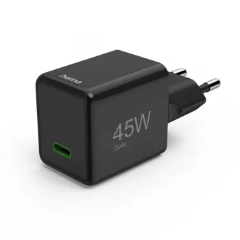 Hama 00201987 ładowarka do urządzeń mobilnych Laptop, Smartfon, Tablet Czarny AC Szybkie ładowanie Wewnętrzna