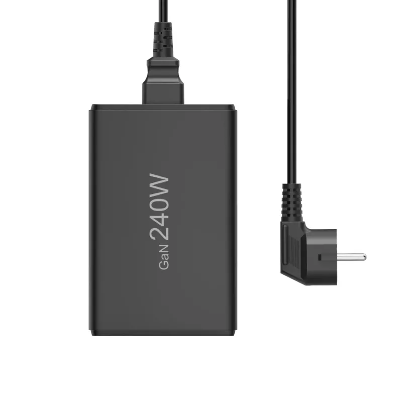 Stacja ładowania HAMA 201977, 240 W łącznie, 4× USB-C, 1× USB-A, czarna