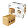 Osłona na przedłużacz LogiLink KAB0076 Wood 140x255x165 mm