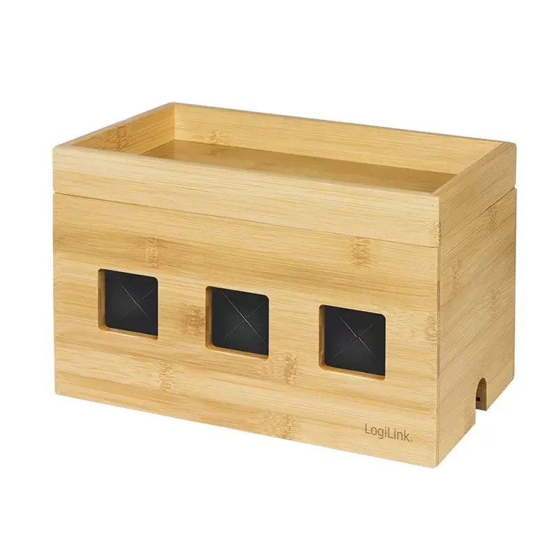 Osłona na przedłużacz LogiLink KAB0076 Wood 140x255x165 mm