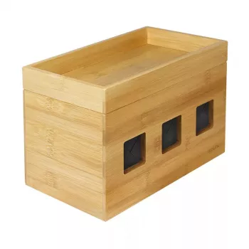 Osłona na przedłużacz LogiLink KAB0076 Wood 140x255x165 mm