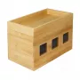 Osłona na przedłużacz LogiLink KAB0076 Wood 140x255x165 mm