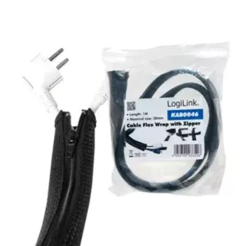 Osłona na kable LogiLink KAB0046 Czarna