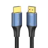 Kabel HDMI Vention 8K 48Gbps HDMI 2.1 Pleciony Bawełniany Męski-Męski 1 m Niebieski Aluminium