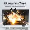 Kabel HDMI Vention 8K 48Gbps HDMI 2.1 Pleciony Bawełniany Męski-Męski 1 m Niebieski Aluminium