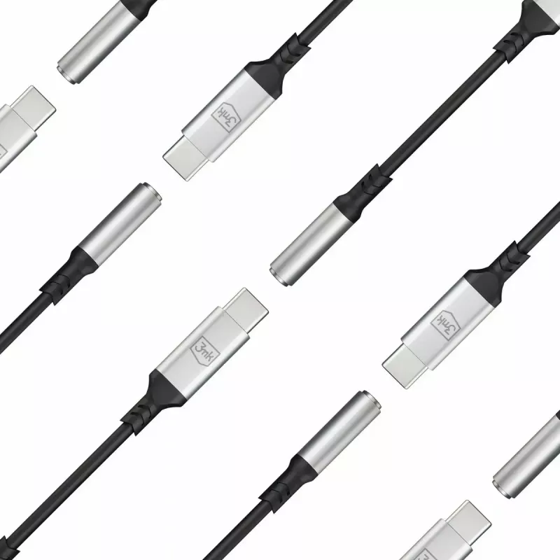 Kabel USB 3,5 mm 3MK Jack 3,5 mm 1 szt. USB-C na Jack 3,5 mm
