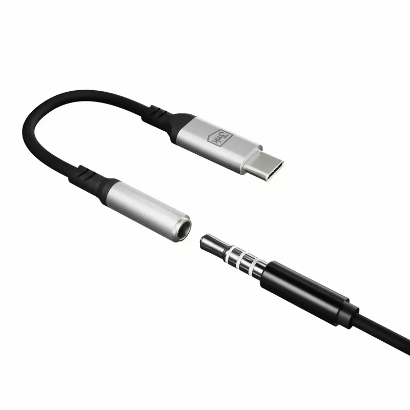 Kabel USB 3,5 mm 3MK Jack 3,5 mm 1 szt. USB-C na Jack 3,5 mm