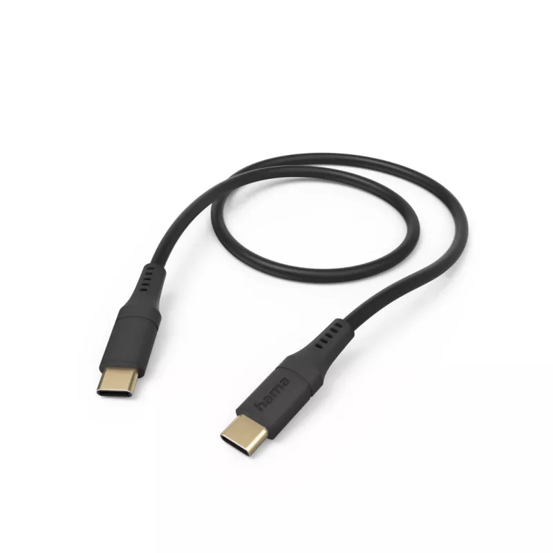 Elastyczny kabel Hama USB C USB 2.0 1.5 m czarny