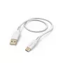 Hama Elastyczny kabel USB USB 2.0 1,5 m USB A USB C Biały