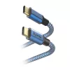 Kabel USB Hama Reflective USB 2.0 1,5 m USB-C niebieski