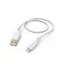 Hama Flexible kabel 1.5 m biały Lightning to USB A 2.4 A