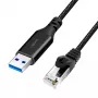 Kabel sieciowy LogiLink CU0404 RJ-45 Cat6 5 m Czarny