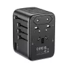 Adapter do gniazdek UNITEK P1122ABK01 Uniwersalny Czarny Typ C G I