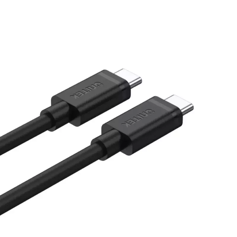 Kabel USB-C do USB-C Unitek Y-C477BK01-2M, USB 3.2 Gen 1, 2 m, 5 Gbit/s, PD 60 W, czarny