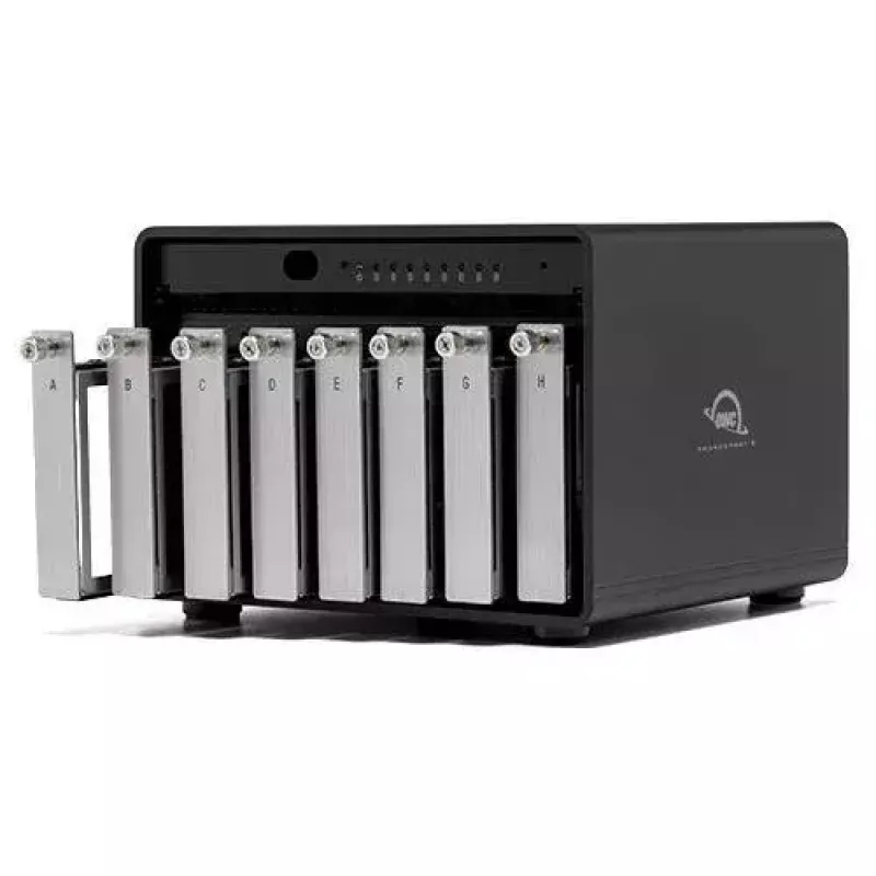 OWC ThunderBay 8 Matryca dyskowa Desktop Czarny 8 napędów HDD SSD