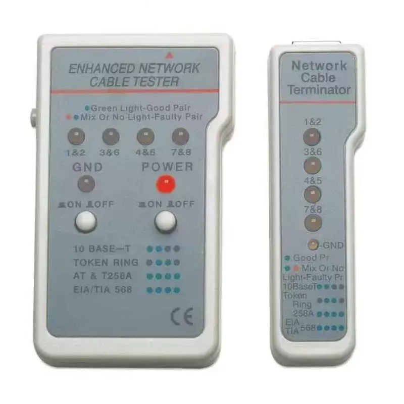 Intellinet Multifunction kabel Tester, RJ-45 i RJ-11, UTP/STP/FTP, ekranowane i nieekranowane