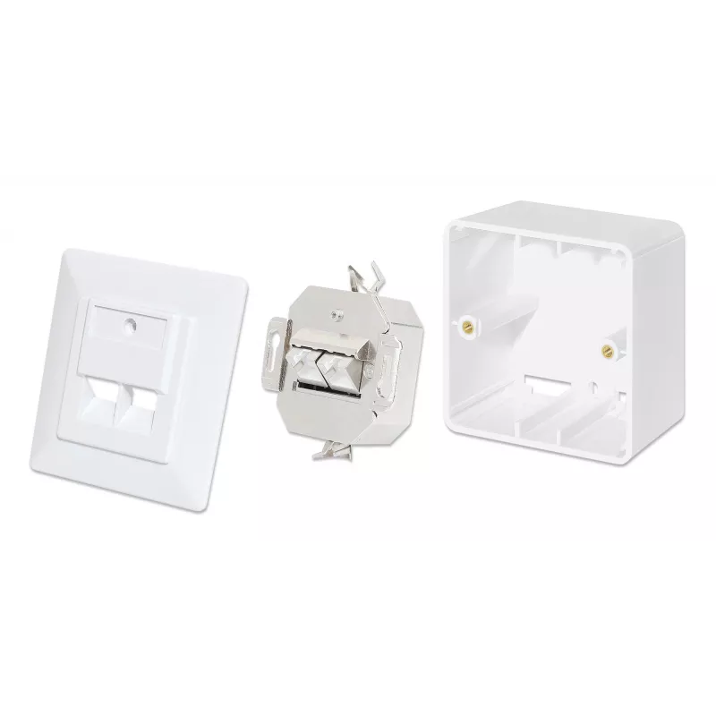 Intellinet Surface Mount Pattress Box 771900 771917 80x80x45mm Signal biały RAL9003