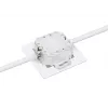 Intellinet 2-Port Cat6 10G Shielded RJ45 Wall Plate Flush Mount with Faceplate, STP, Signal biały RAL9003